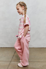 MINI WIDE LEG JOGGERS IN PINK