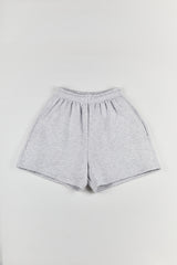 Jogger shorts  in light grey melange