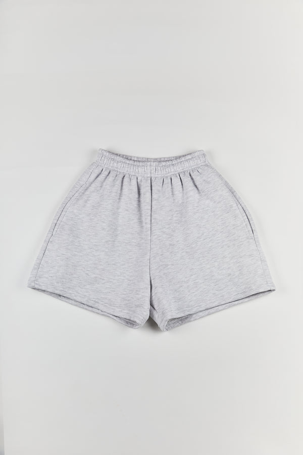 Jogger shorts  in light grey melange