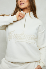 Soulmates half zip sweatshirt