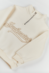 Mini soulmates half zip sweatshirt