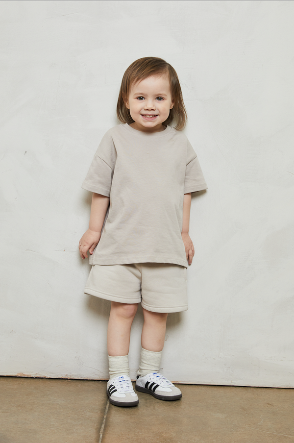 MINI JOGGER SHORTS IN CLAY