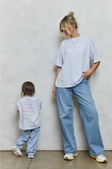 Mini favourite memories t-shirt in grey marl