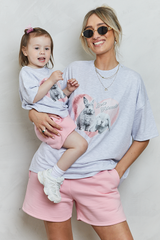 Mini bunny t-shirt in grey marl