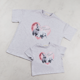 Mini bunny t-shirt in grey marl