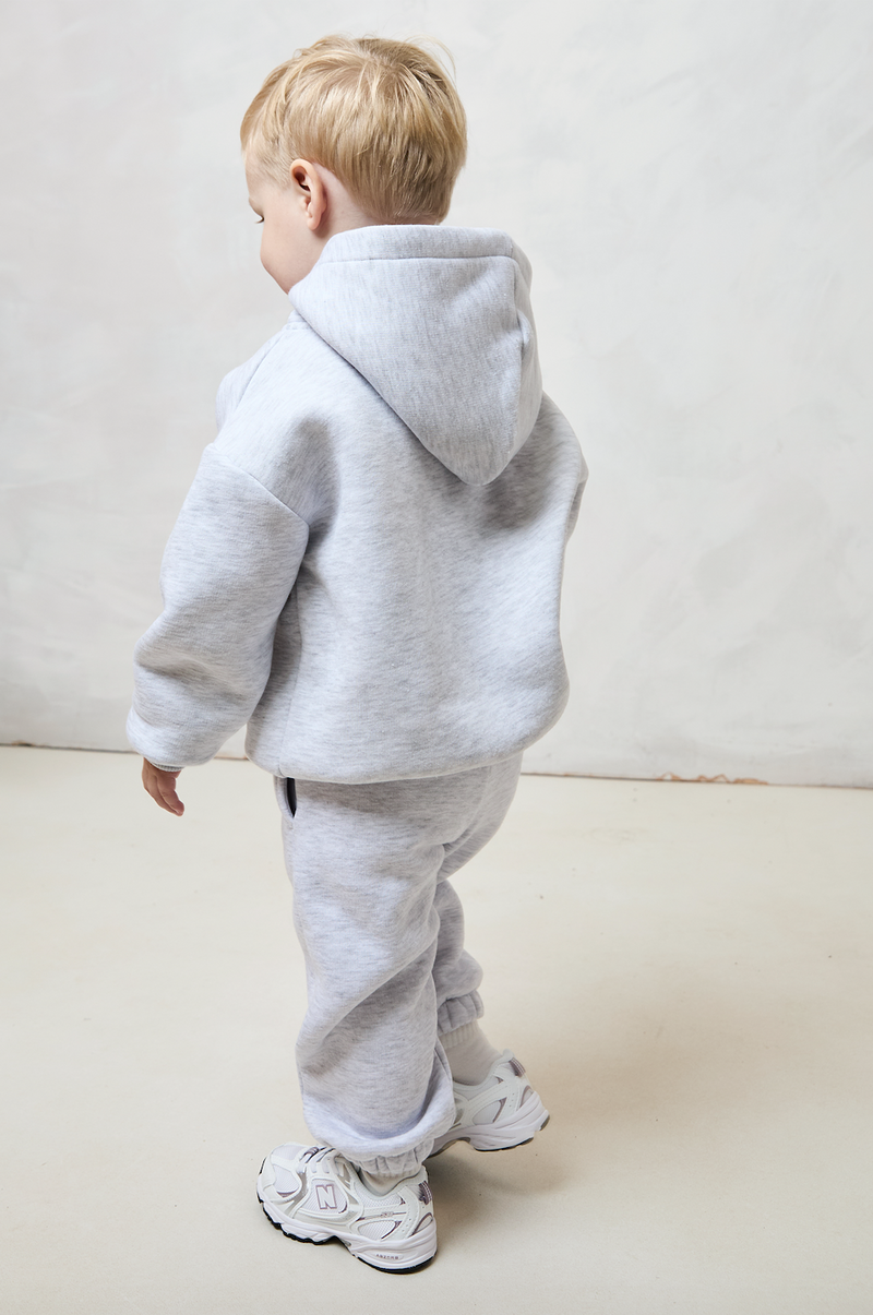 MINI SOULMATES HOODIE IN GREY MARL PRE ORDER