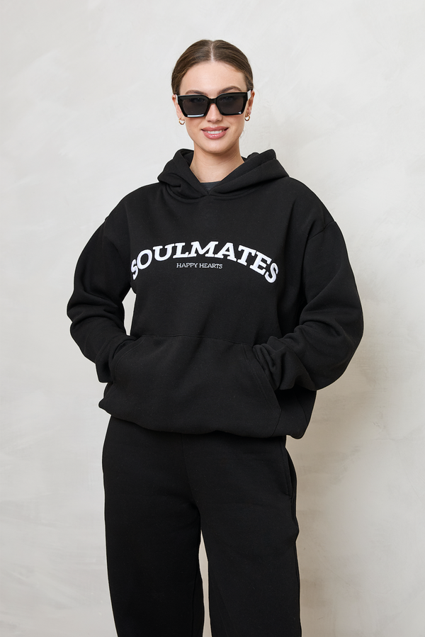 SOULMATES HOODIE IN BLACK