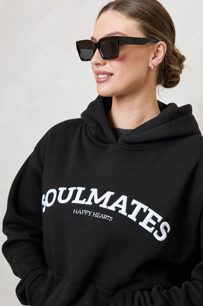 SOULMATES HOODIE IN BLACK