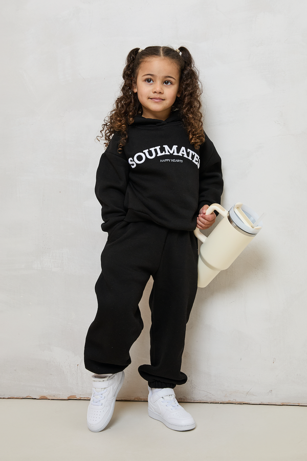 MINI SOULMATES HOODIE IN BLACK