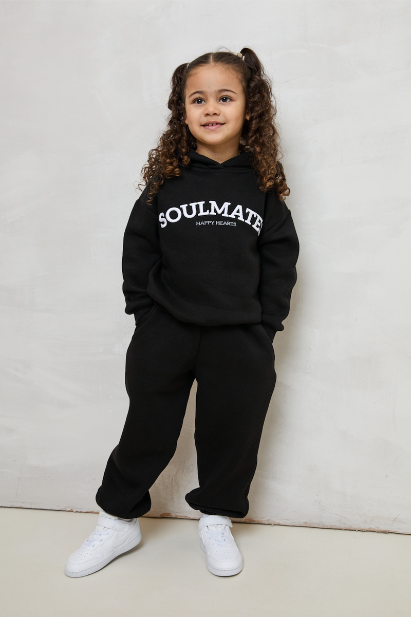 MINI SOULMATES HOODIE IN BLACK