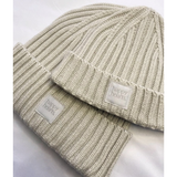 Rib knit beanie